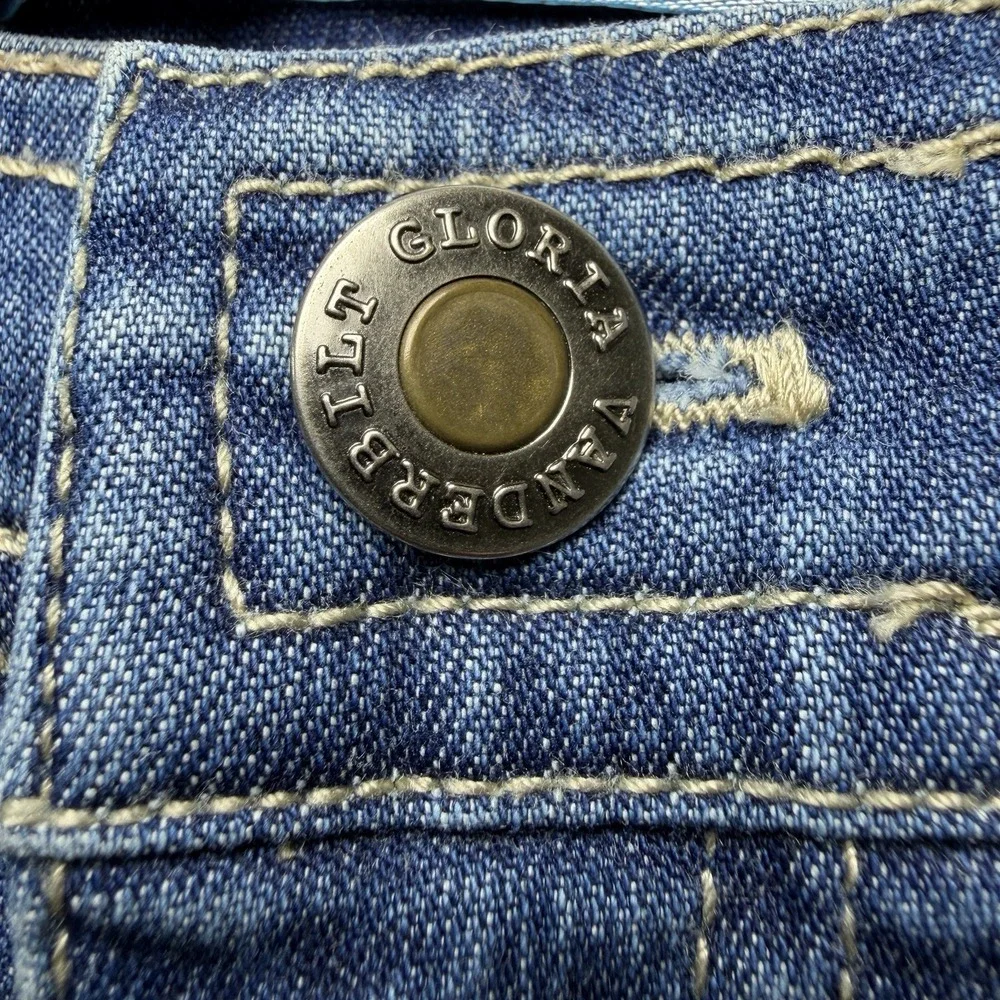 Vintage Gloria Vanderbilt Stretch Jeans Petite 6 High Rise Tapered Clean Back